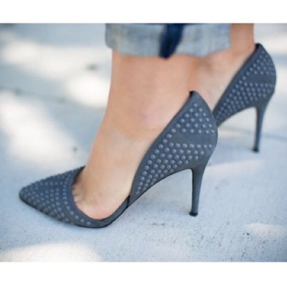 French Connection Shoes - French Connection gray leather pumps